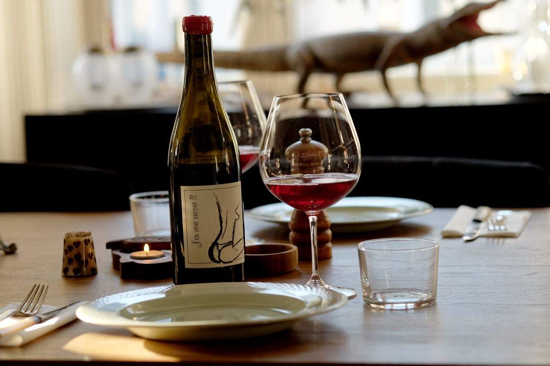 Drakk denne flotte vinen til. Den har en litt espesiell etikett som kanskje svigermor vil