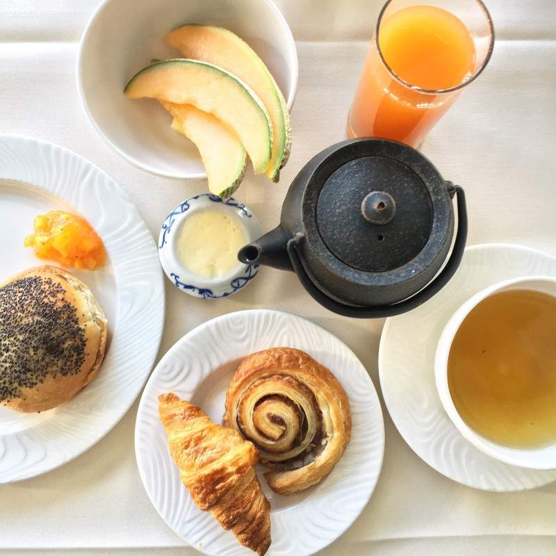 Hotellfrokost på Hotel Hesselet i Nyborg.
