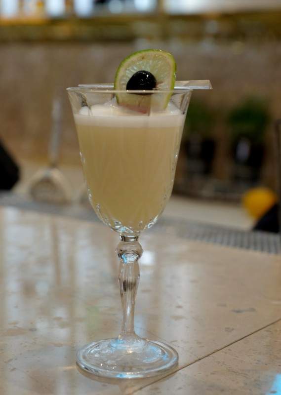 The Grand Saint (Mescal, agavesirup, lime)