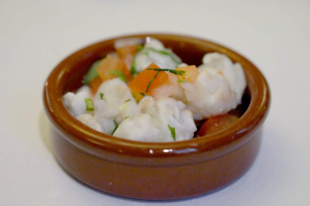 Ceviche av reker.