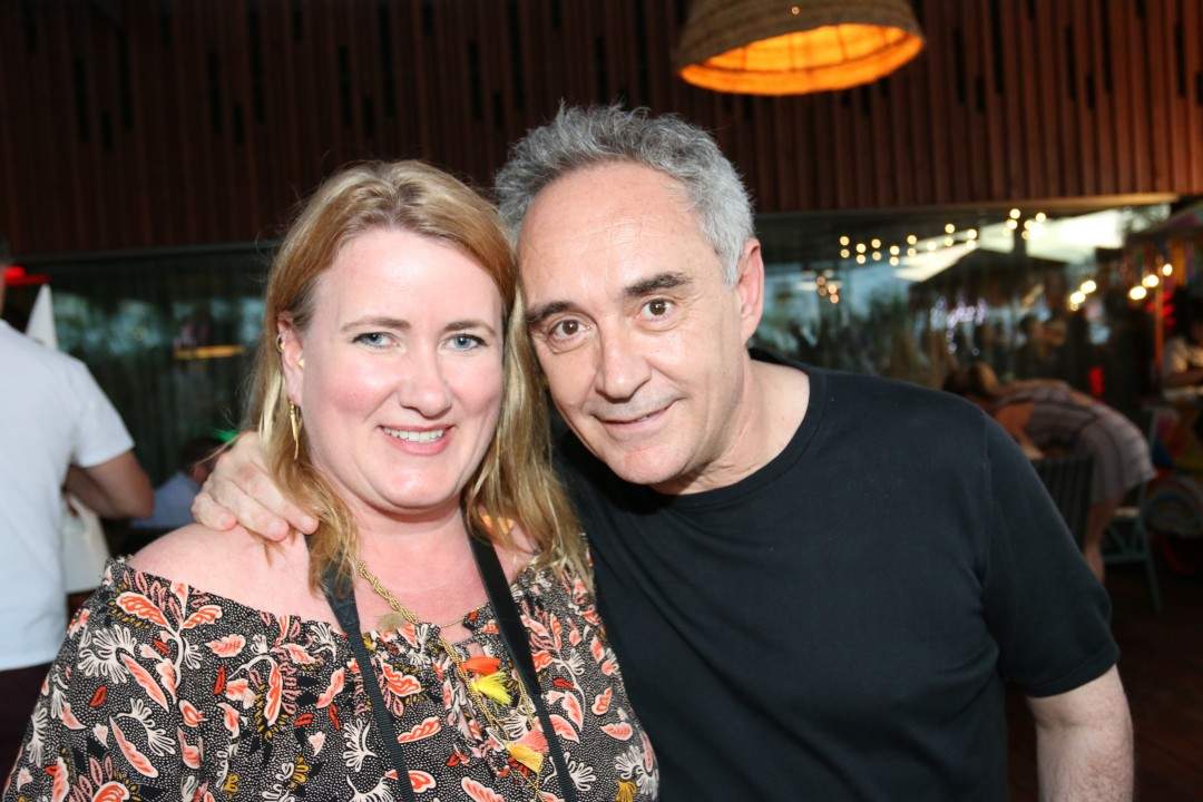 Meg og Ferran Adrià på Ibiza.