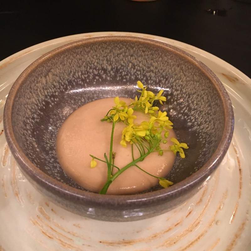 Skalldyrs panna cotta.