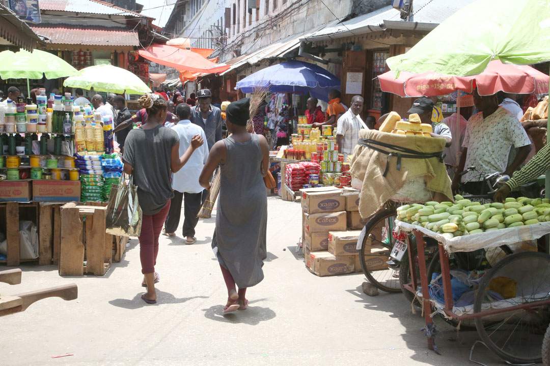 Matmarkedet i Stone Town.