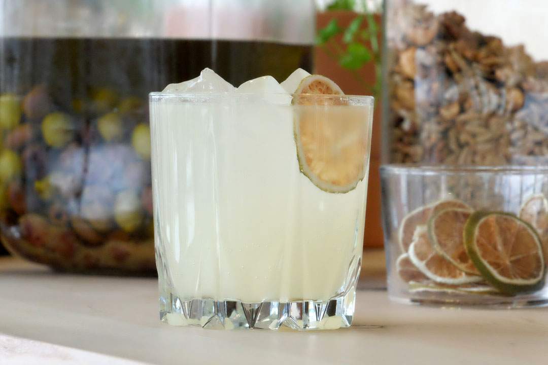 Yuzu sake med ingefærøl.