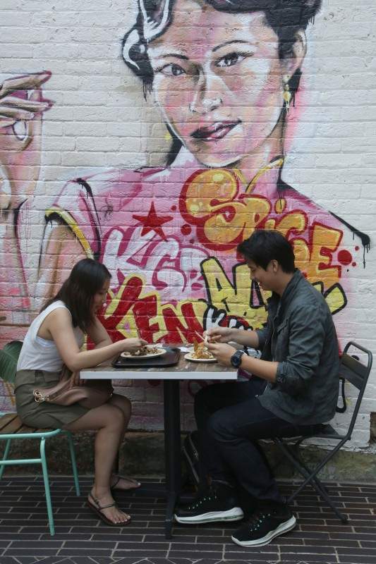 Street food i Chippendale. Foto: Erik Valebrokk. Street food i Chippendale. Foto: Erik Valebrokk.