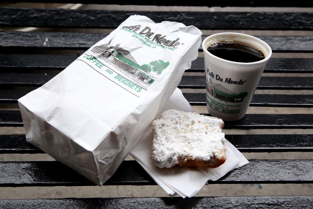 Obligatorisk: Beignets på Cafe du Monde. Foto: Erik Valebrokk