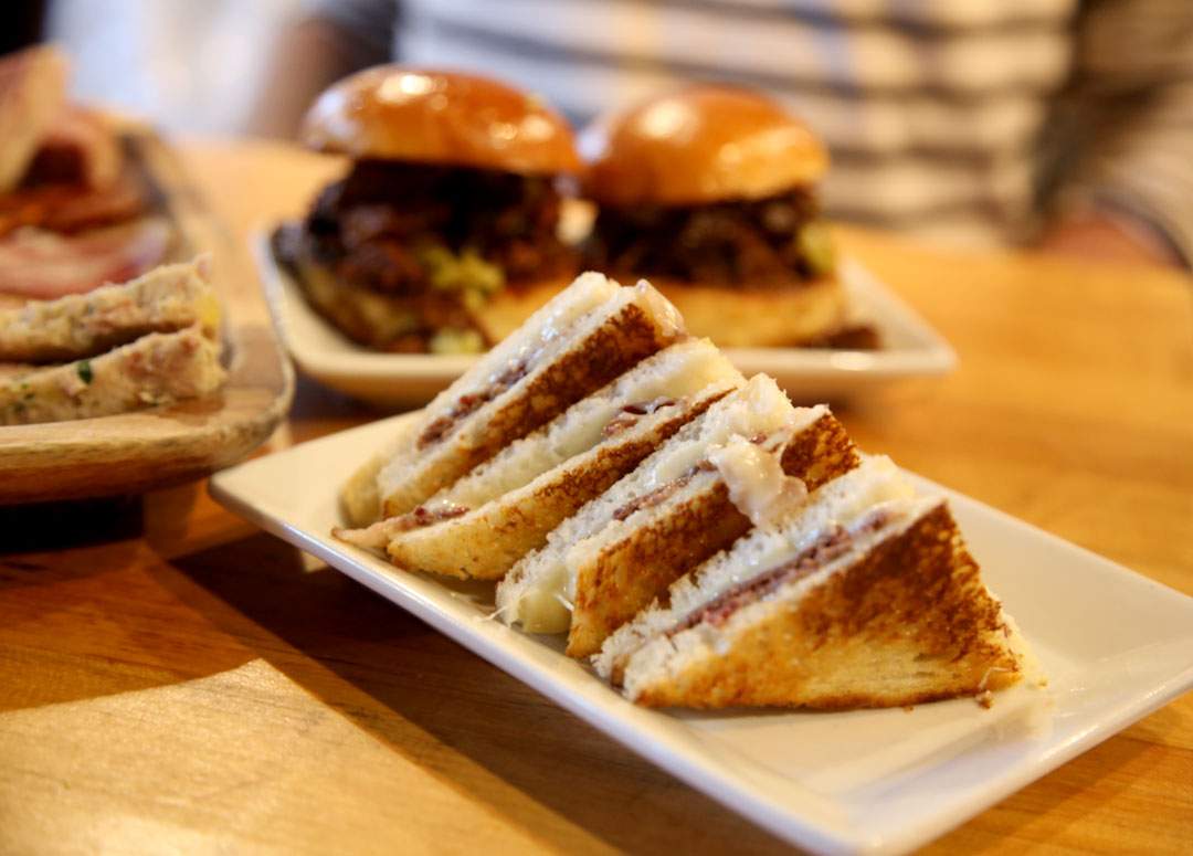 Ande-sandwichen på Cochon Butcher i New Orleans.