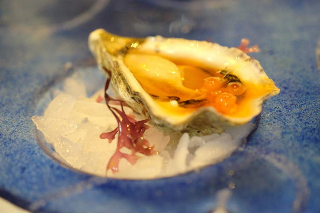 Østers: "Tokyo" med ponzu og rogn