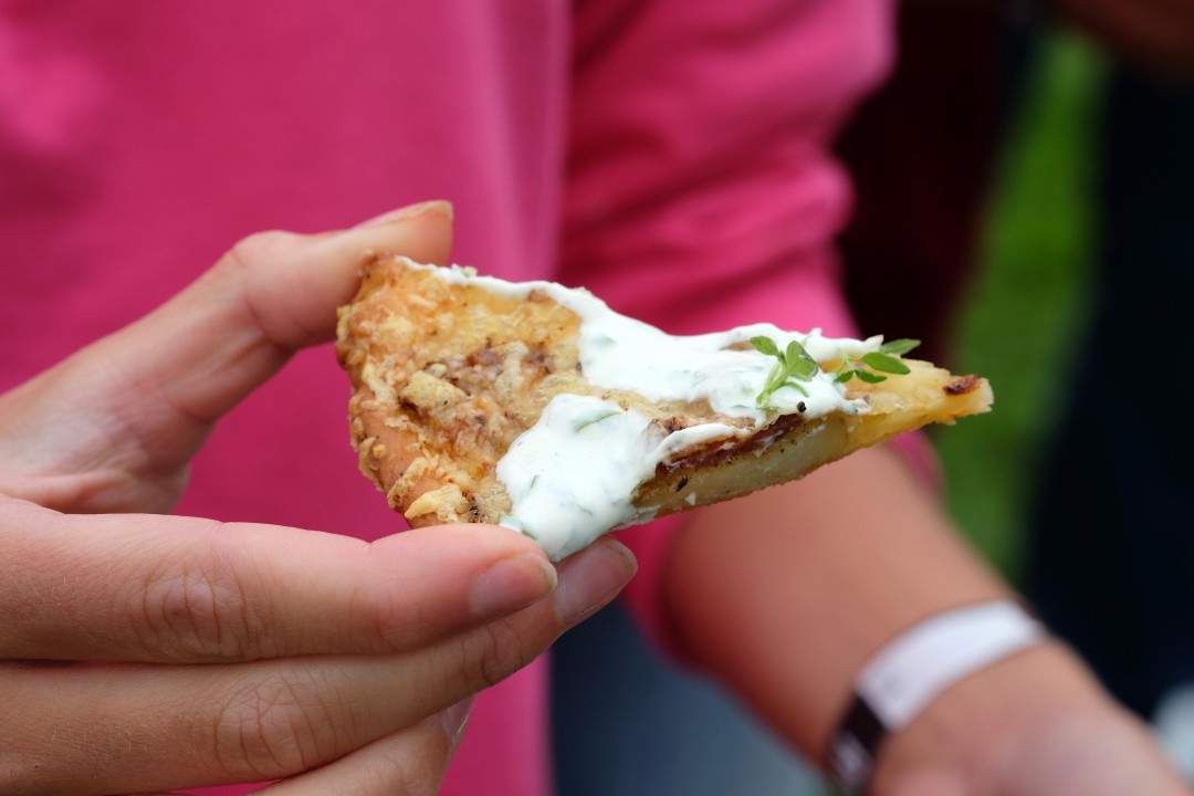 Flatbread. Perfekt festivalmat. (Foto: Helle Øder Valebrokk)