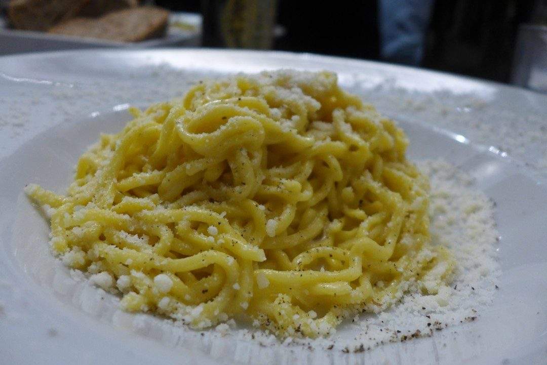 Caci e pepe på Ristorante Roscioli. Foto: Helle Øder Valebrokk