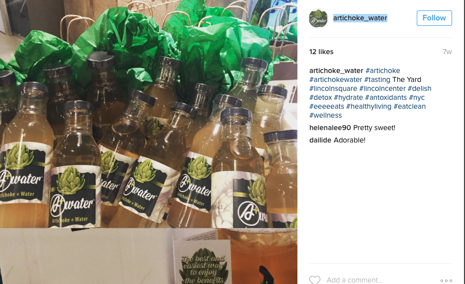 Artisjokkvann fra Instagramkontoen artichoke_water Artisjokkvann fra Instagramkontoen artichoke_water